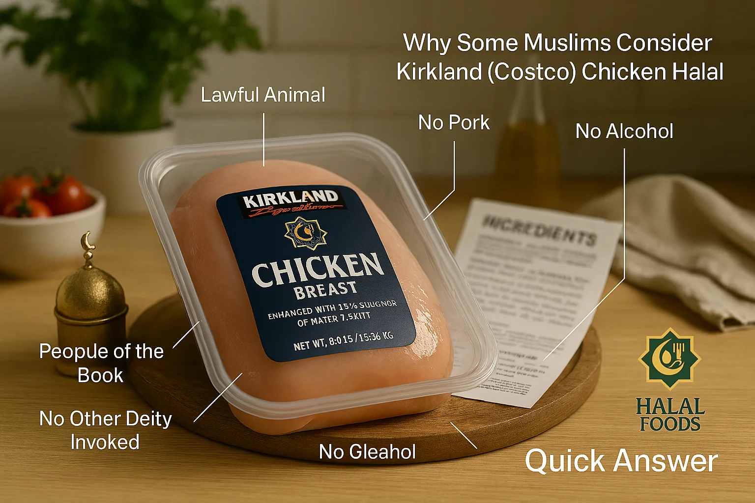 Is Kirkland (Costco) Chicken Halal
