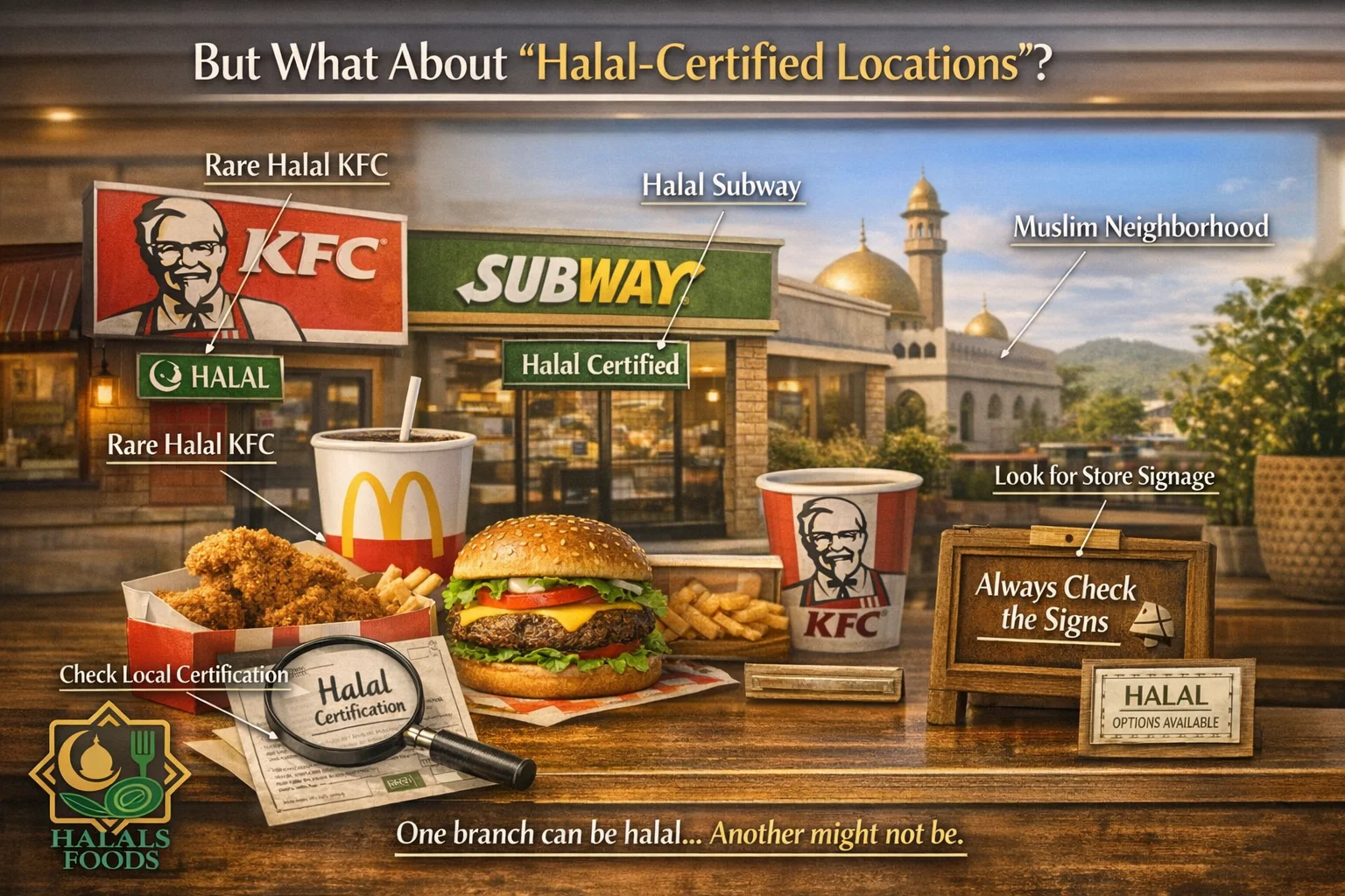 Halal items you can eat at big US chains