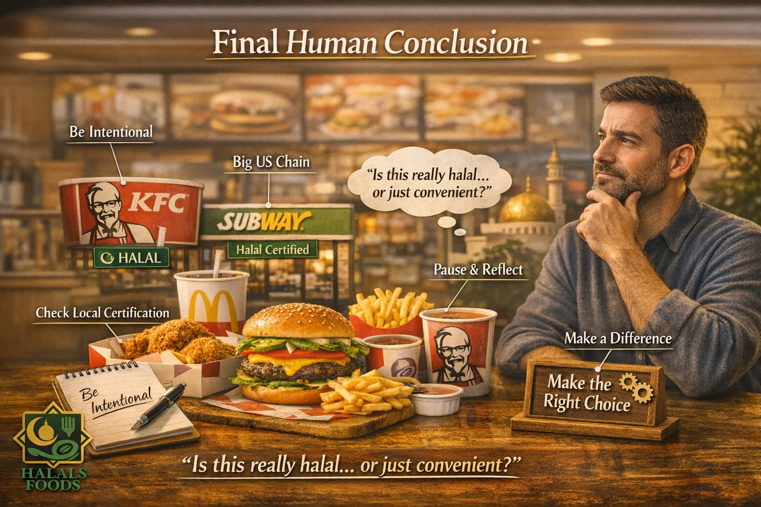 Halal items you can eat at big US chains